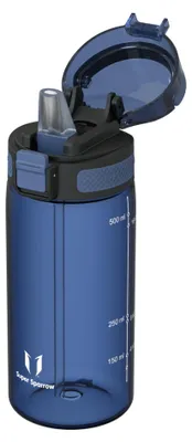 Produktbild von Sparrow Trinkflasche mit Strohhalm - Tritan Wasserflasche Sport - 500ml