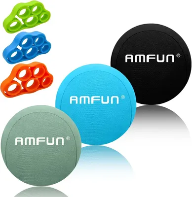 Productafbeelding van Stressbal voor volwassenen - Set van 3 - 6 cm - Vingersterker