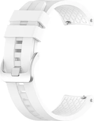Produktbild von BStrap Silicone Cube Armband für Huawei Watch 3 / 3 Pro, white