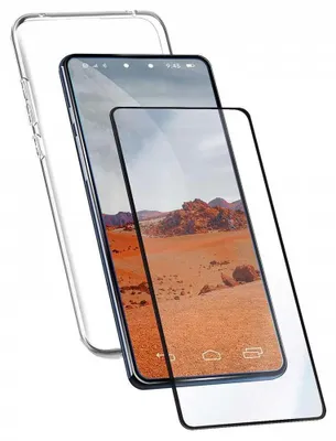 Productafbeelding van Myway Honor 90 Lite telefoonhoesje en schermbeschermer, transparant, universele maat