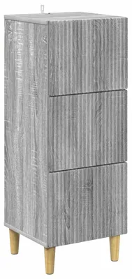 Image de Armoire à tiroirs Sonoma gris 33 x 34,5 x 90 cm