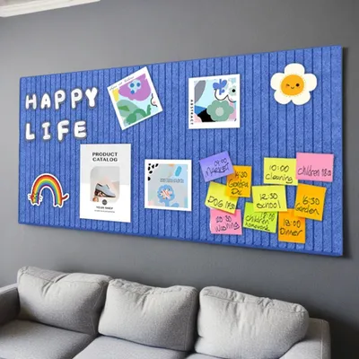Produktbild von Filz-Pinnwand - selbstklebende Memoboard für Fotos und Bilder - Set von 2 - grau - Filz