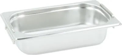 Produktbild von GN Behälter Gastronorm 1/4 65 mm mit Fallgriffe aus Edelstahl GVK ECO