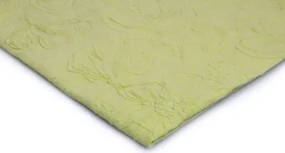 Obrázok produktu pre Bavlnená látka s výšivkou, farba pistáciová vzor 5 (50 x 140 cm)