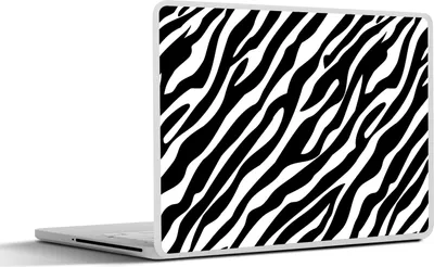 Produktbild von MuchoWow® Laptop Aufkleber Sticker Cover Tiere - Zebra - Gestaltung 30x22 cm - Laptop-Sticker