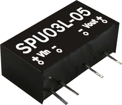 Produktbild von MEANWELL SPU03L-12, DC DC-Wandler, 5:12V 250mA 1W