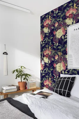 Produktbild von Coloray Fototapete 312x219 cm Vlies-Fototapete - Weinleseblumen Blumenblätter