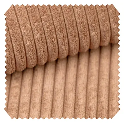 Produktbild von novely® PORTO - Polsterstoff in Breitcord-Optik - Ultraweicher Möbelstoff - Pflegeleichte Meterware 1 lfm - Farbe: 41 Orangerot