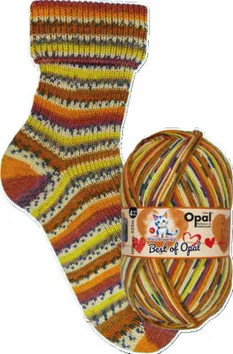 Produktbild von Meisterwerke Best of Opal 4-fach Sockenwolle,75% Schurwolle,25% Polyamid,100g,425m,NS2,5-3mm 5003 Brasil