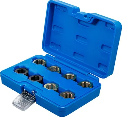 Productafbeelding van BGS 1141 Reparatieset voor schroefdraad van aandrijfassen/cardanassen, 8-delig.