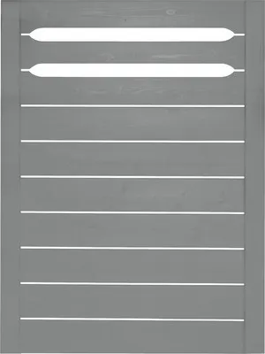 Produktbild von Zaun Teilelement Konsta Ground 90 x 120 cm hellgrau