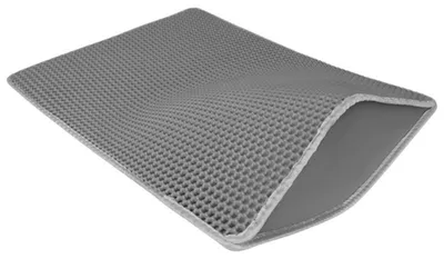 Image de Purlov 27763 Tapis pour bac à litière 60 x 45 cm, gris