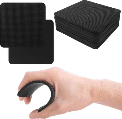 Produktbild von 10 Stück Griffpolster, Griffpolster für Gewichtheben, Neopren Workout Pads für Fitness, Bodybuilding & Krafttraining Schwarz Alternative für Trainingshandschuhe - für Frauen & Männer
