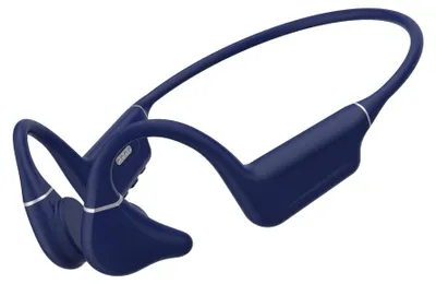Produktbild von INF Knochenleitungskopfhörer Bluetooth V5.4 32GB MP3 Titan faltbar Sport Blau