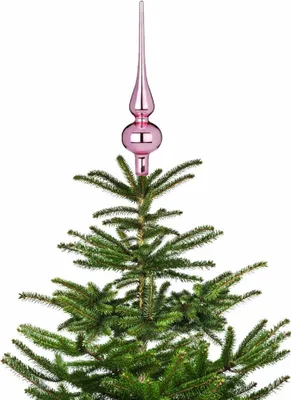 Produktbild von Christbaumspitze 26cm Pink Blush wolkenrosa glanz