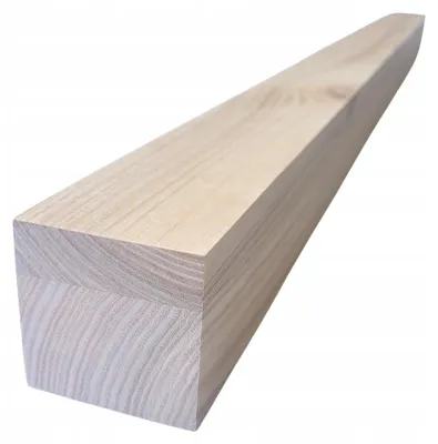 Immagine prodotto di Legno squadrato - Legno di frassino - 6 x 6 x 110 cm - Bordi smussati - Per ringhiere, scale, mobili - Paletti di legno