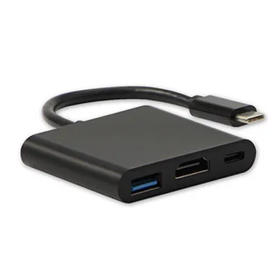 Immagine prodotto di Nuovo convertitore USB/Video + HUB USB C maschio - HDMI femmina + USB C femmina (PD) + USB A femmina 4K2