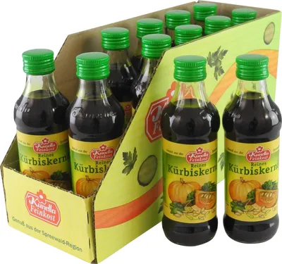 Produktbild von Reines Kürbiskernöl von Kunella Feinkost - 12er Pack (12 Flaschen à 100 ml)