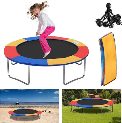 Produktbild von Izrielar Trampolin Randabdeckung Ø 244 cm Bunt, Federschutz Randschutz, UV-beständig, wetterfest