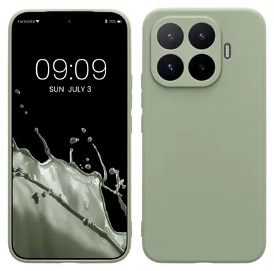 Produktbild von kwmobile Handyhülle für Xiaomi 17T Pro Hülle - weiches Handy Silikon Case - Schutzhülle Cover - Graugrün