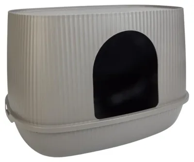 Produktbild von SAVIC Katzentoilette Moona grau, Maße: 57 x 39 x 39 cm