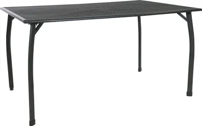 Produktbild von greemotion Gartenmöbel-Set Toulouse 7-teilig Metall grau wetterfest mit Tisch und Stapelstühlen