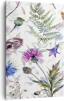 Produktbild von Bild auf Leinwand - Leinwandbild - Einteilig - Blume Wiese Natur - 80x120cm - Wand Bild - Wanddeko - Wandbilder - Leinwanddruck - Wanddekoration - Leinwand bilder - Wandbild - PA80x120-3838