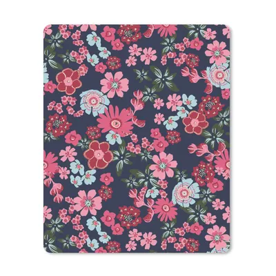Obrázok produktu pre Podložka pod myš - Kvety - Flóra - Ružová - Vzory - 30x40cm - Rohožka pod myš