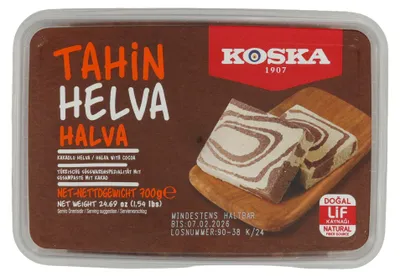 Produktbild von Sesampaste Koska Tahin Helva mit Kakao | Süßspeise | Traditionelle türkische Süßware | 700 g