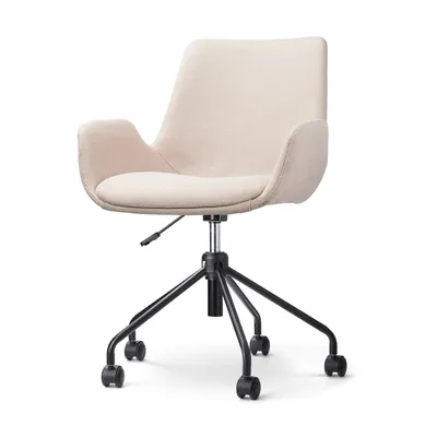 Produktbild von Nout-Eef Bürostuhl beige - schwarzes Gestell