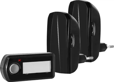 Image de Cloche de porte radio EOB 1124, BZ11-21, noir