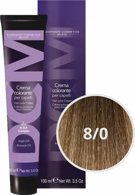 Produktbild von Diapason Haarfarbe Diapason Color Hair Color Cream 8/0 Light Blond