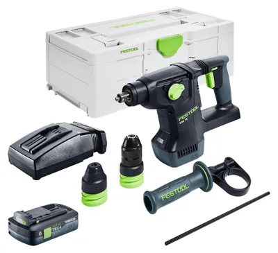 Produktbild von Festool KHC 18 EB-Basic Akku Kombihammer 18 V 2,6 J SDS-Plus Brushless + 1x Akku 4,0 Ah + Ladegerät + Systainer
