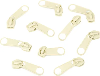 Produktbild von 10 Schieber Reißverschluss Zipper für Endlosreißverschluss 3mm, mehr als 70 Farben, Farbe:hellgelb