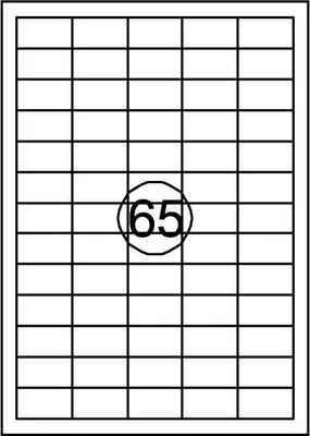 Obrázek produktu pro Quantore - štítek 38 x 21,2 mm, 975 kusů