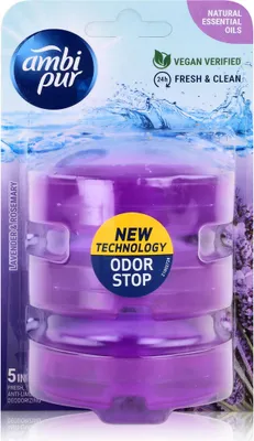Produktbild von Ambi Pur WC-Frische Lavender & Rosemary Nachfüller 3x55ml (1er Pack)