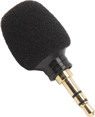 Obrázok produktu pre Miniatúrny kondenzátorový mikrofón pre fotoaparát, vysoká citlivosť, potlačenie šumu, všesmerový 3,5 mm konektor, malý