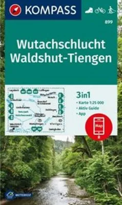Produktbild von KOMPASS Wanderkarte 899 Wutachschlucht, Waldshut-Tiengen 1:25.000