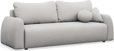 Produktbild von Selsey Nubelle – Sofa 3-Sitzer mit Schlaffunktion & Stauraum, Chenille, hellgrau
