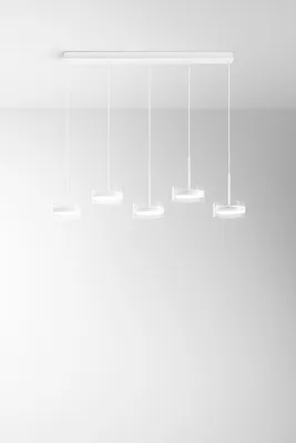 Obrázek produktu pro Moderní závěsný lustr Aere Aluminium White 5 Led Integrated 14W
