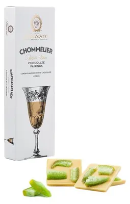 Produktbild von Weiße Schokolade mit Zitronen Laurence Chommelier White Wine, 100 g