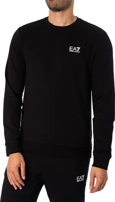 Produktbild von EA7 Logo-Sweatshirt, Schwarz M