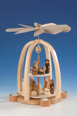 Produktbild von 2-stöckige Pyramide Christi Geburt (41cm) von Knuth Neuber