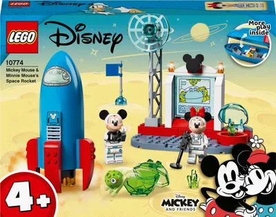 Immagine prodotto di LEGO 10774 Il razzo spaziale di Topolino e Minnie Giocattolo costruibile per bambini dai 4 anni in su, razzo giocattolo