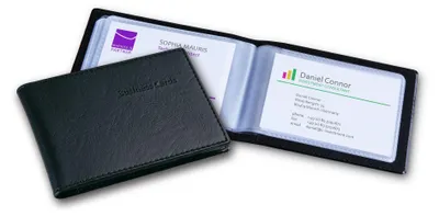 Zdjęcie produktu dla Etui na wizytówki SIGEL w kolorze czarnym, mieszczące do 40 wizytówek