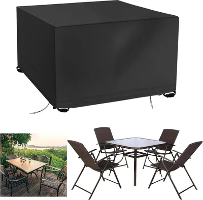Produktbild von Gartenmöbelhülle 125x125x74cm Heavy Duty 420D Oxford Stoff