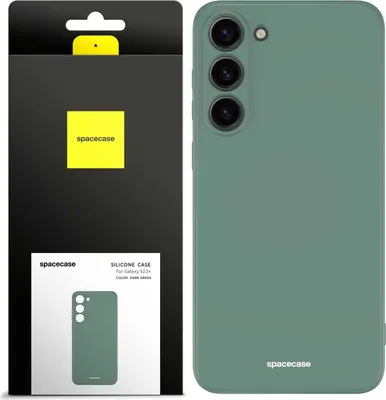 Image de Coque en silicone SPACECASE Coque en silicone pour Galaxy S23+ Vert