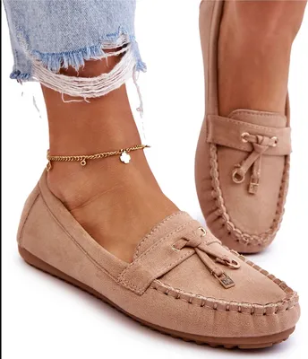 Produktbild von Klassische Wildleder-Loafer Dunkelbeige Good Time 37