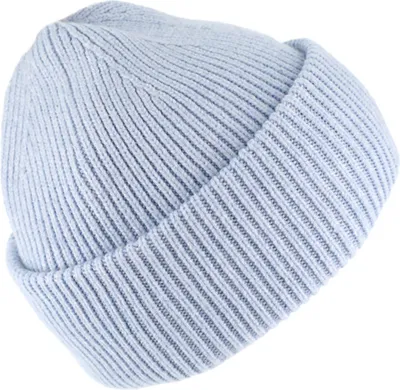 Fiebig kuschelige Rippstrickmütze mit Umschlag in blau