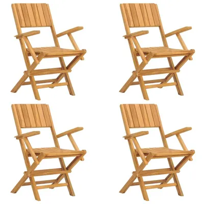 Immagine prodotto di Sedie da Giardino Pieghevoli 4pz 55x61x90cm Legno Massello Teak
